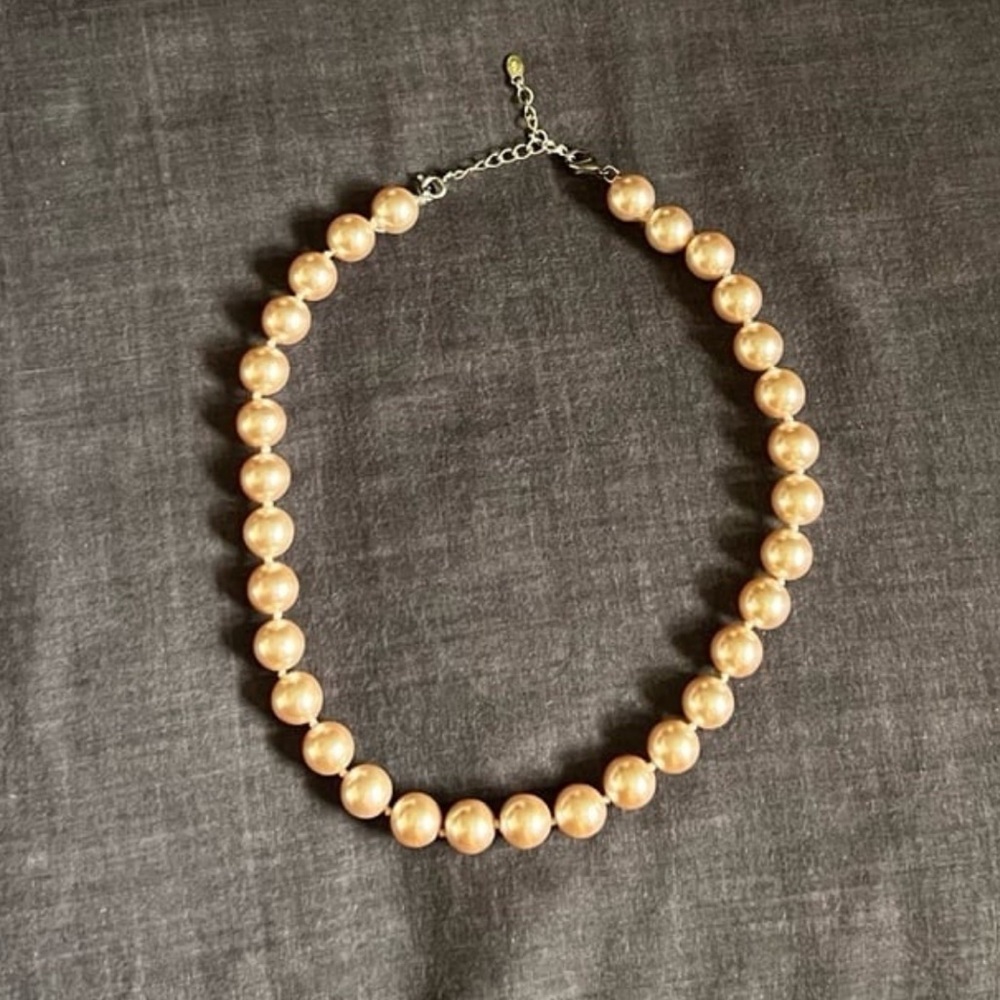 Vintage Monet Faux Pearl Necklace - Picture 3 of 3